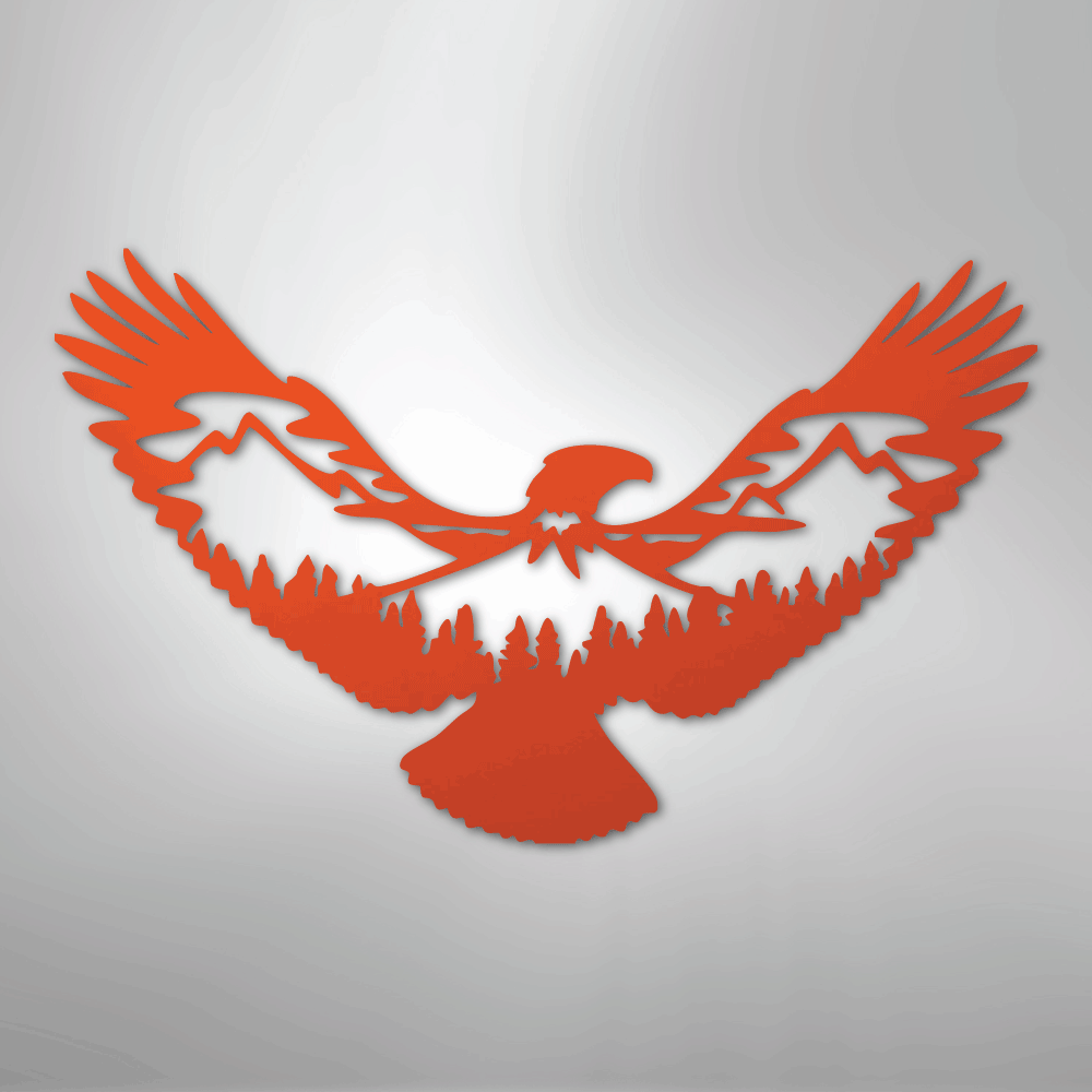 Eagle Scene Steel Metal Wall ArtCustomly Gifts