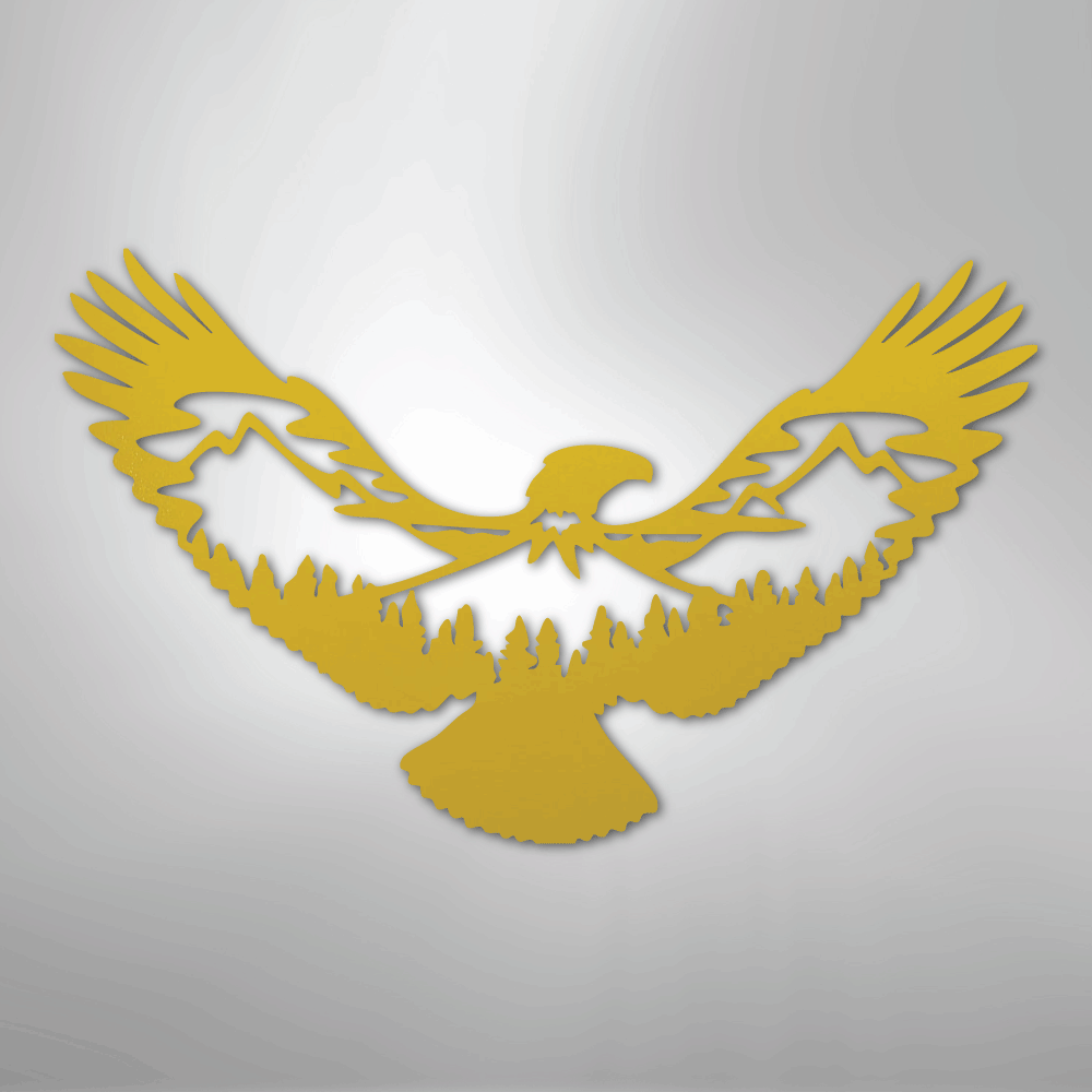 Eagle Scene Steel Metal Wall ArtCustomly Gifts