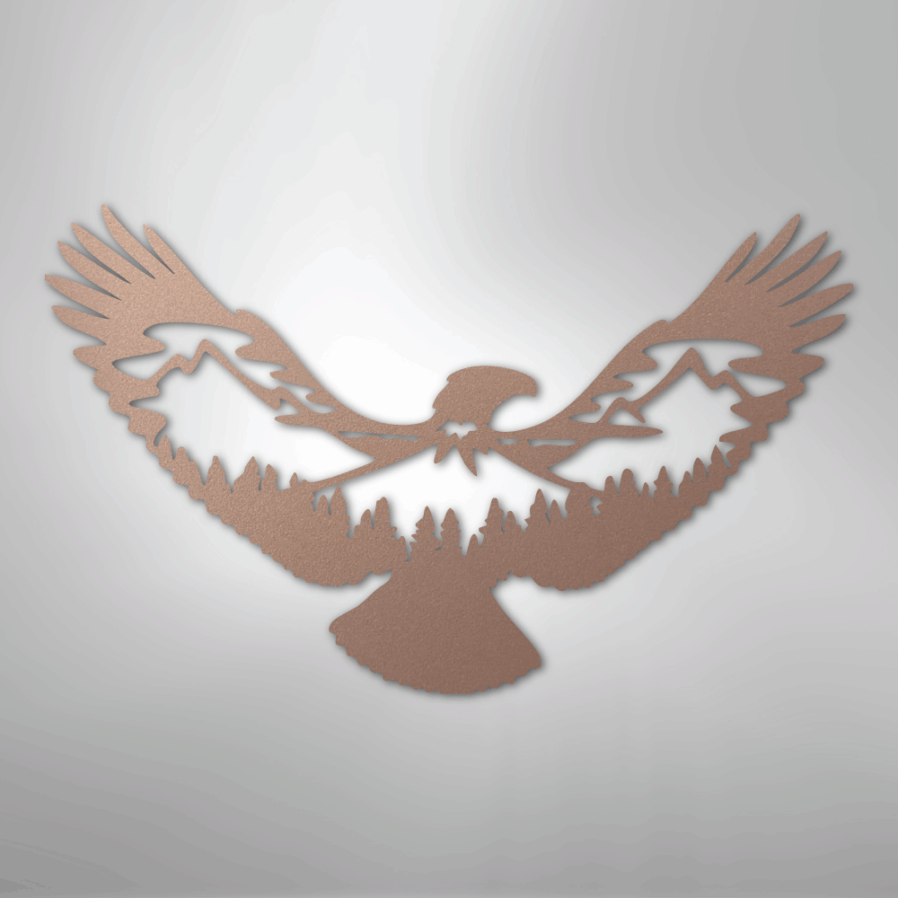 Eagle Scene Steel Metal Wall ArtCustomly Gifts