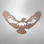 Eagle Scene Steel Metal Wall ArtCustomly Gifts