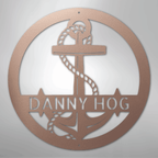 Elaborate Anchor Personalized Steel Metal Sign Wall ArtCustomly Gifts