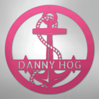Elaborate Anchor Personalized Steel Metal Sign Wall ArtCustomly Gifts