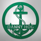 Elaborate Anchor Personalized Steel Metal Sign Wall ArtCustomly Gifts