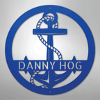 Elaborate Anchor Personalized Steel Metal Sign Wall ArtCustomly Gifts