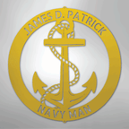 Elaborate Anchor Ring Personalized Steel Metal Sign Wall ArtCustomly Gifts