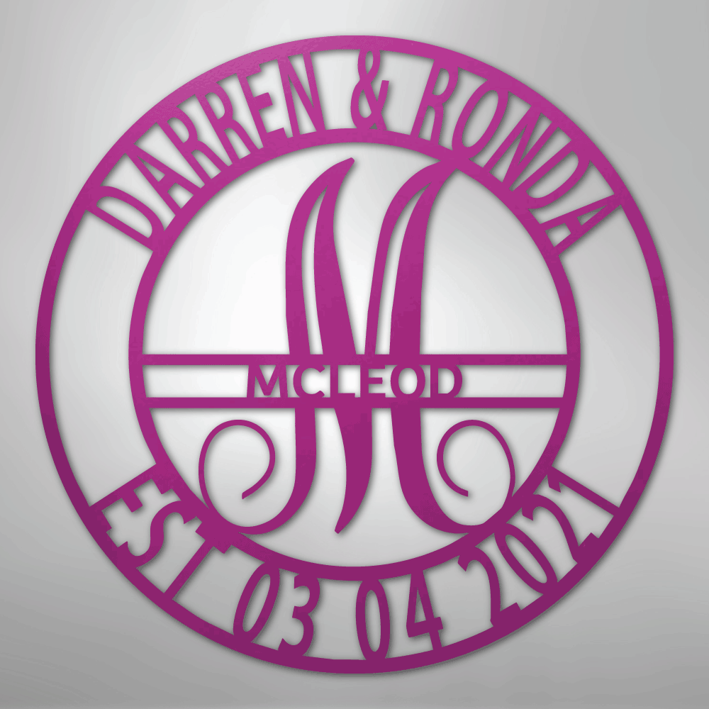Elaborate Name - Steel SignCustomly Gifts