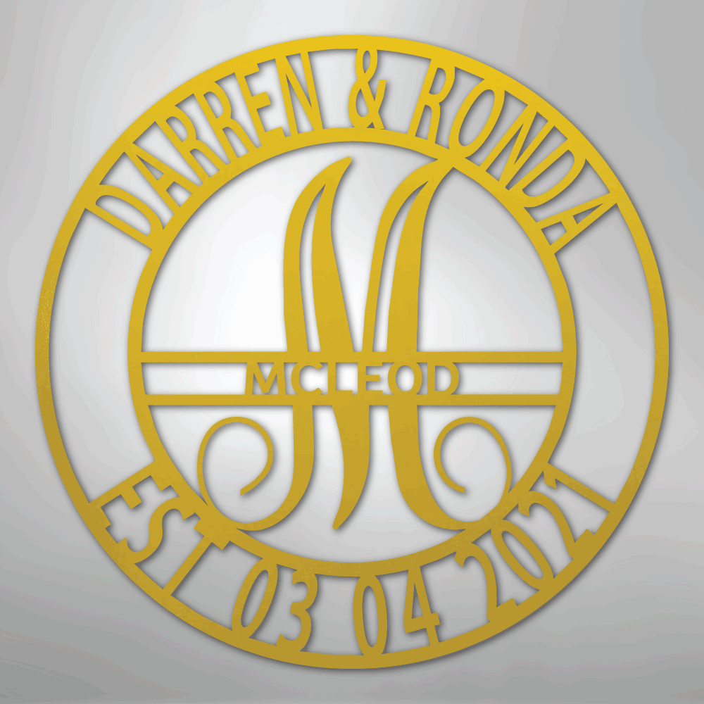 Elaborate Name - Steel SignCustomly Gifts