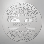 Elaborate Tree Of Life Personalized Steel Metal Sign Wall ArtCustomly Gifts