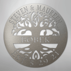 Elaborate Tree Of Life Personalized Steel Metal Sign Wall ArtCustomly Gifts