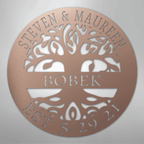 Elaborate Tree Of Life Personalized Steel Metal Sign Wall ArtCustomly Gifts