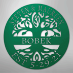 Elaborate Tree Of Life Personalized Steel Metal Sign Wall ArtCustomly Gifts