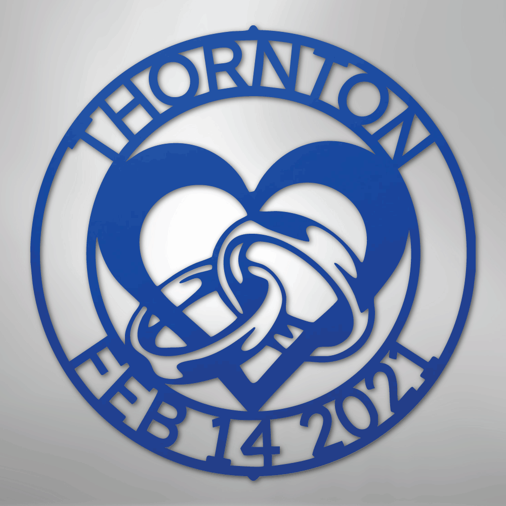 Engagement Marriage Personalized Steel Metal Sign Wall ArtCustomly Gifts