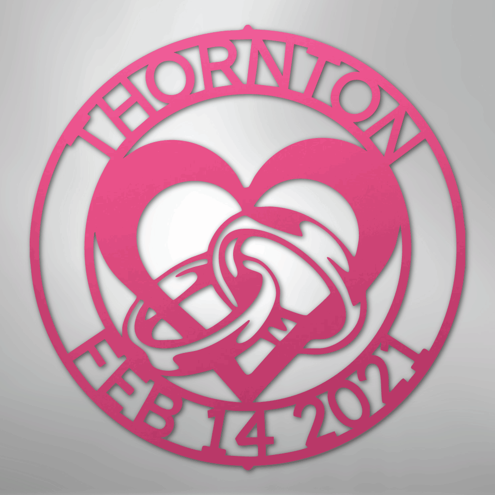 Engagement Marriage Personalized Steel Metal Sign Wall ArtCustomly Gifts