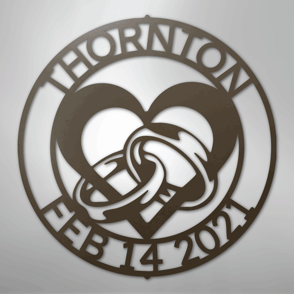 Engagement Marriage Personalized Steel Metal Sign Wall ArtCustomly Gifts