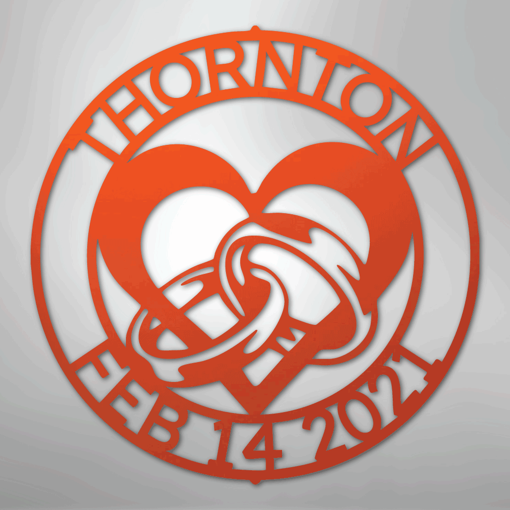 Engagement Marriage Personalized Steel Metal Sign Wall ArtCustomly Gifts