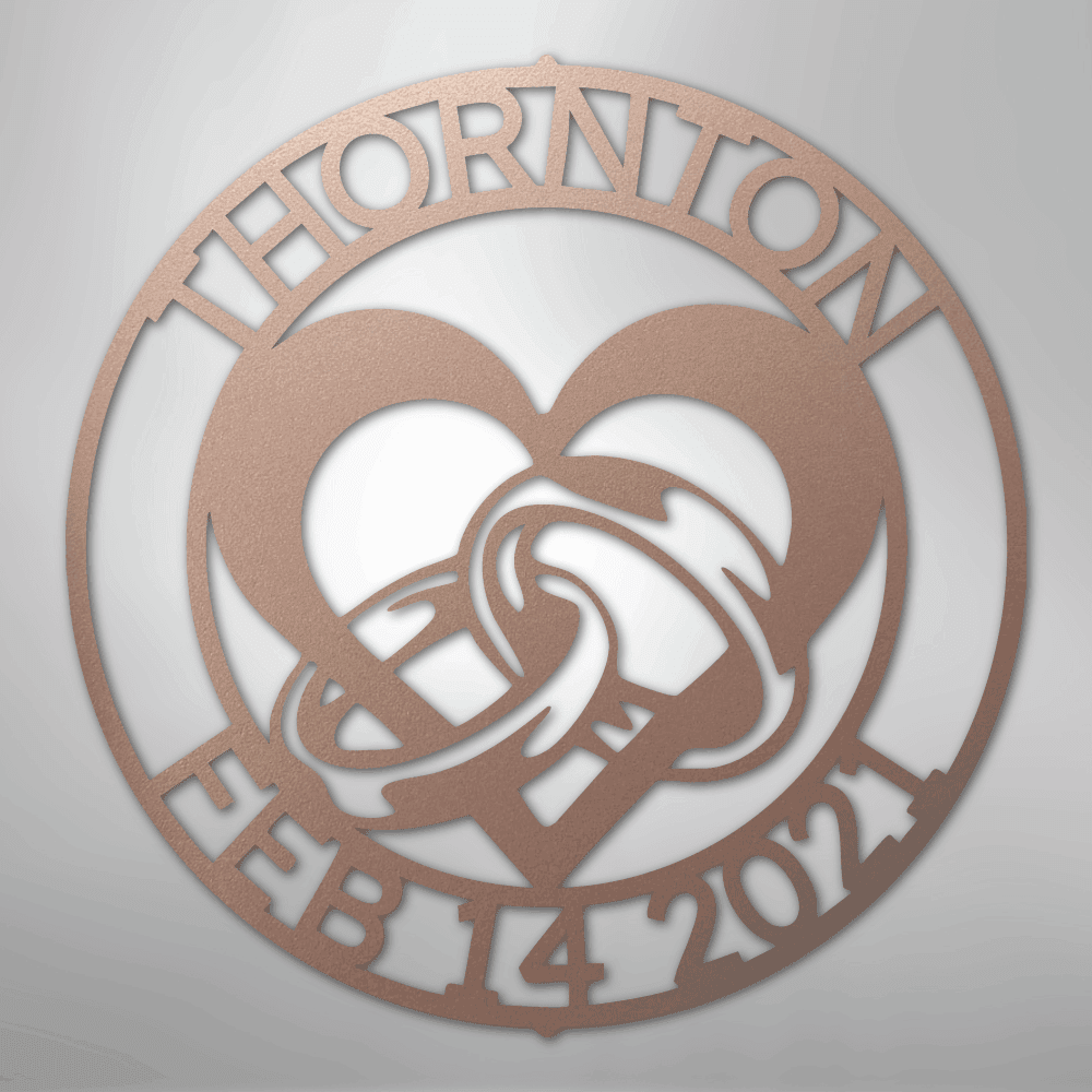 Engagement Marriage Personalized Steel Metal Sign Wall ArtCustomly Gifts