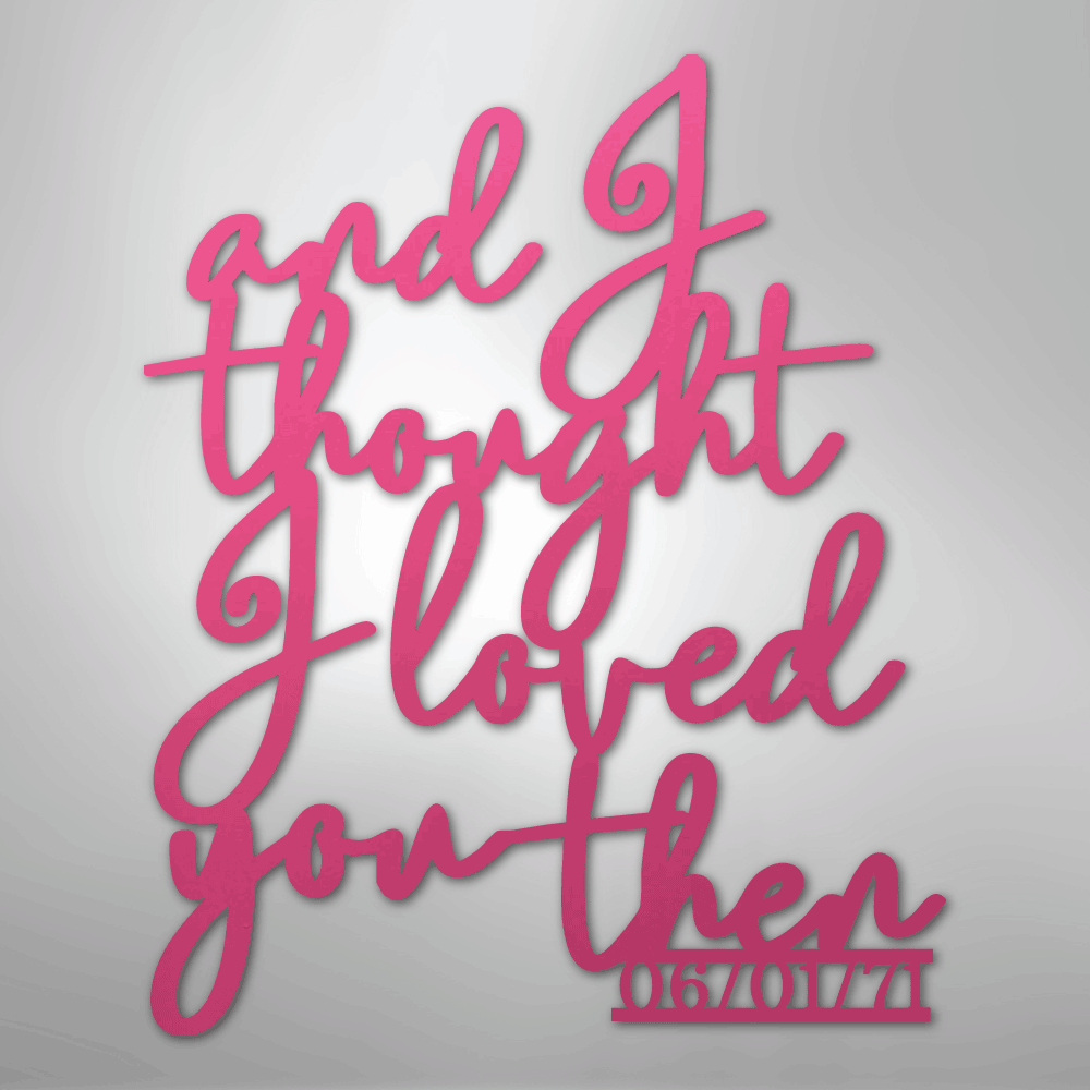 Ever Growing Love Personalized Date Steel Metal SignCustomly Gifts