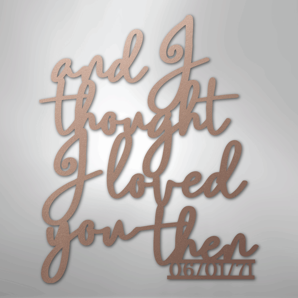 Ever Growing Love Personalized Date Steel Metal SignCustomly Gifts