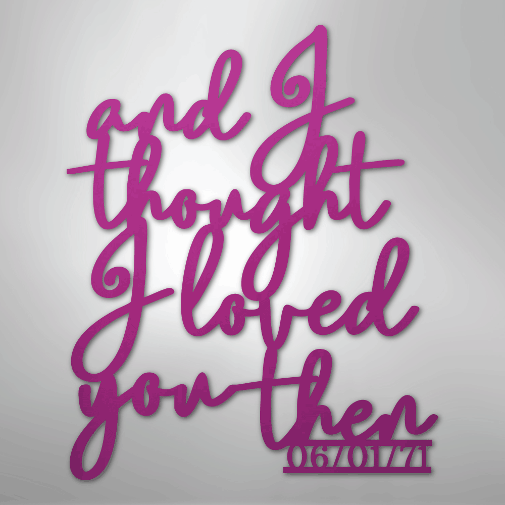 Ever Growing Love Personalized Date Steel Metal SignCustomly Gifts