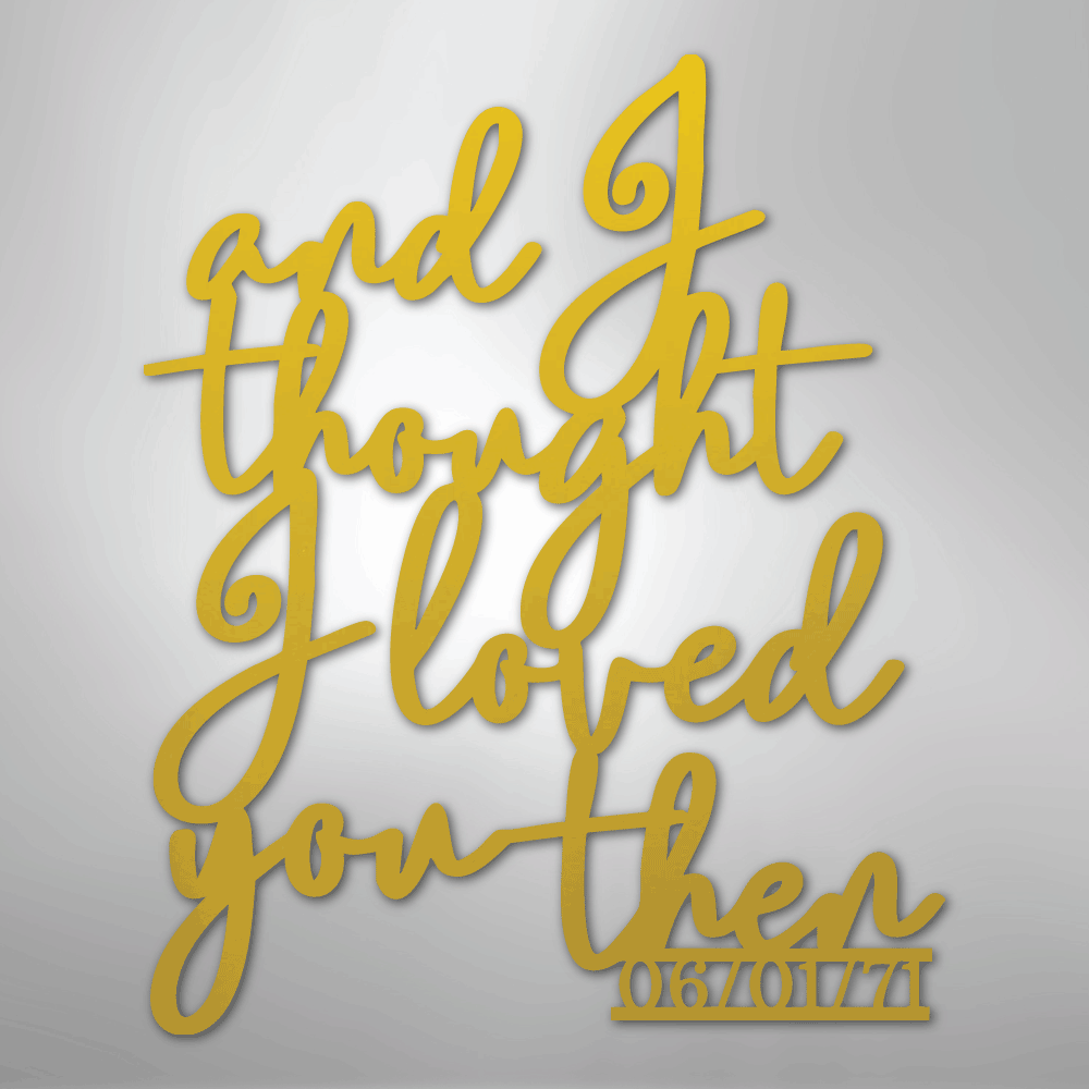 Ever Growing Love Personalized Date Steel Metal SignCustomly Gifts