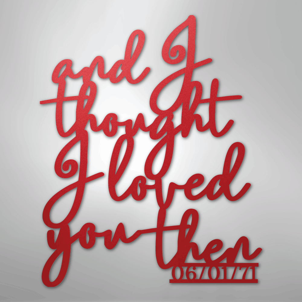 Ever Growing Love Personalized Date Steel Metal SignCustomly Gifts