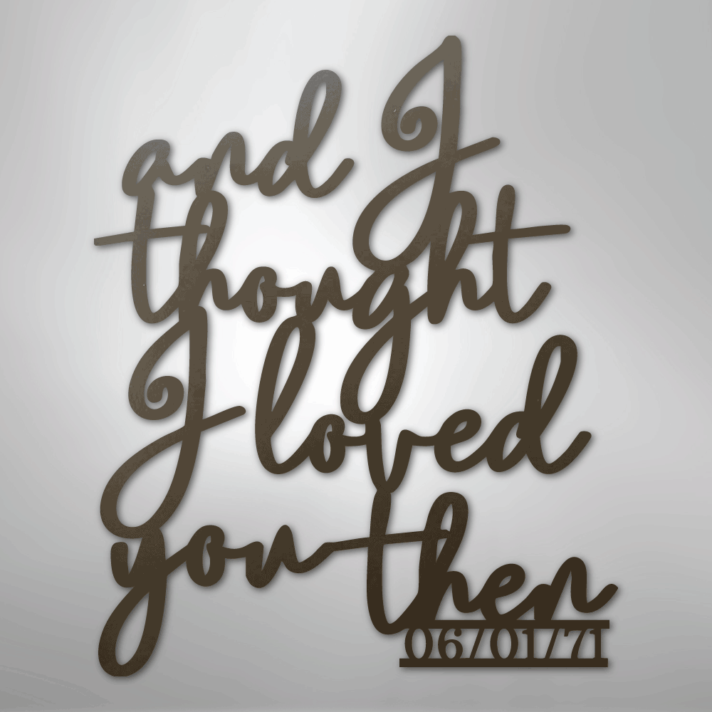 Ever Growing Love Personalized Date Steel Metal SignCustomly Gifts