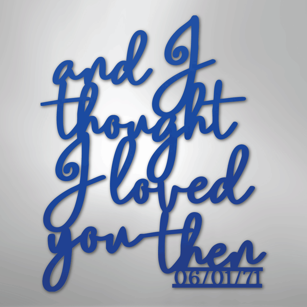 Ever Growing Love Personalized Date Steel Metal SignCustomly Gifts