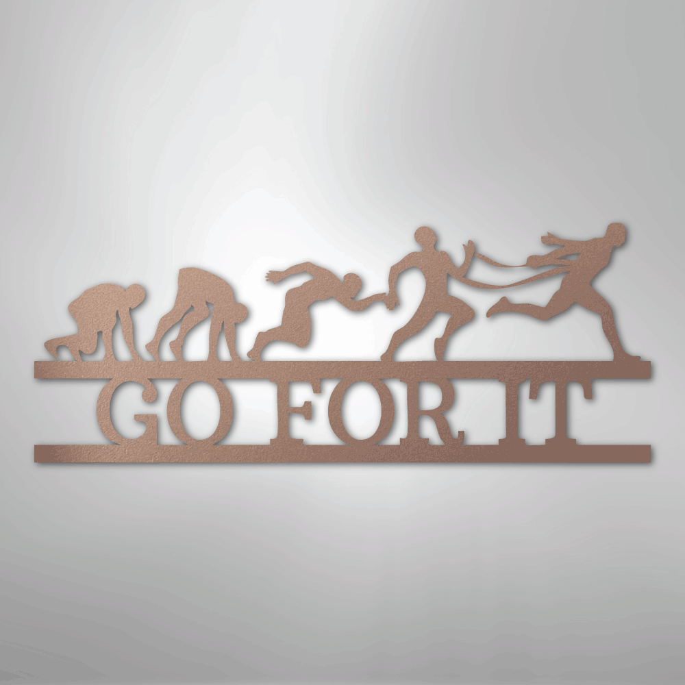 Evolution of Running Personalized Steel Metal Sign Wall ArtCustomly Gifts
