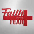 Faith Over Fear Cross Steel Metal Sign Wall ArtCustomly Gifts