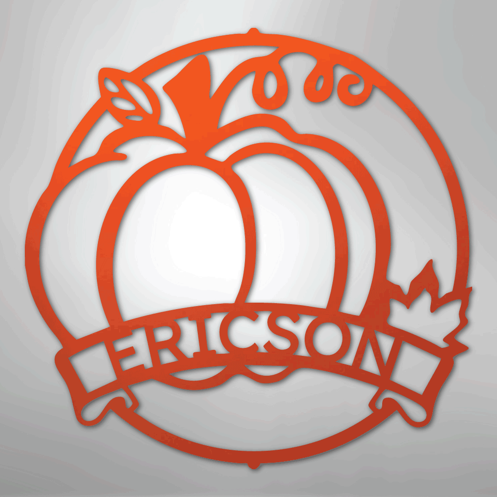 Fall Harvest Personalized Steel Metal Sign Wall ArtCustomly Gifts