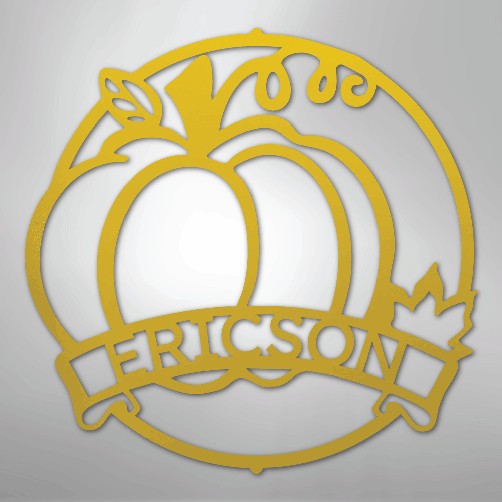 Fall Harvest Personalized Steel Metal Sign Wall ArtCustomly Gifts