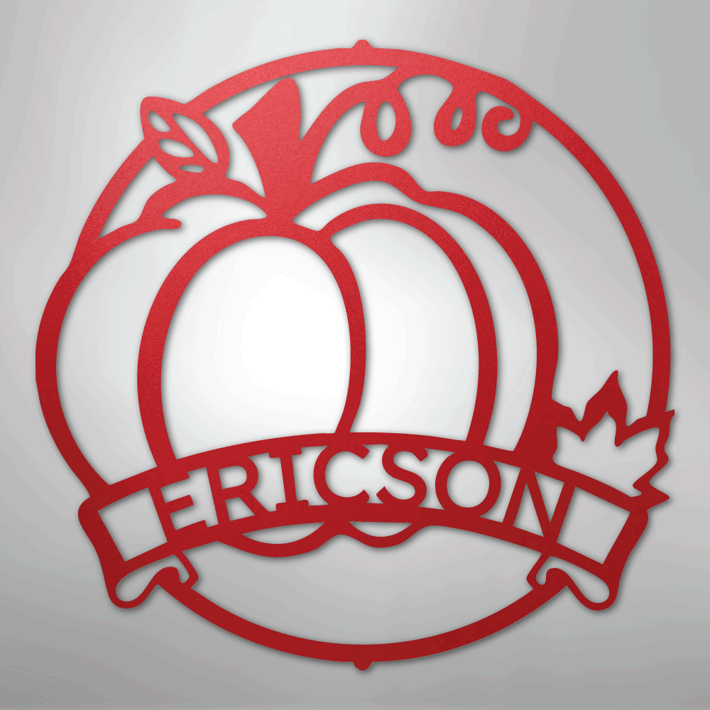 Fall Harvest Personalized Steel Metal Sign Wall ArtCustomly Gifts