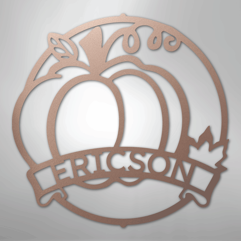 Fall Harvest Personalized Steel Metal Sign Wall ArtCustomly Gifts