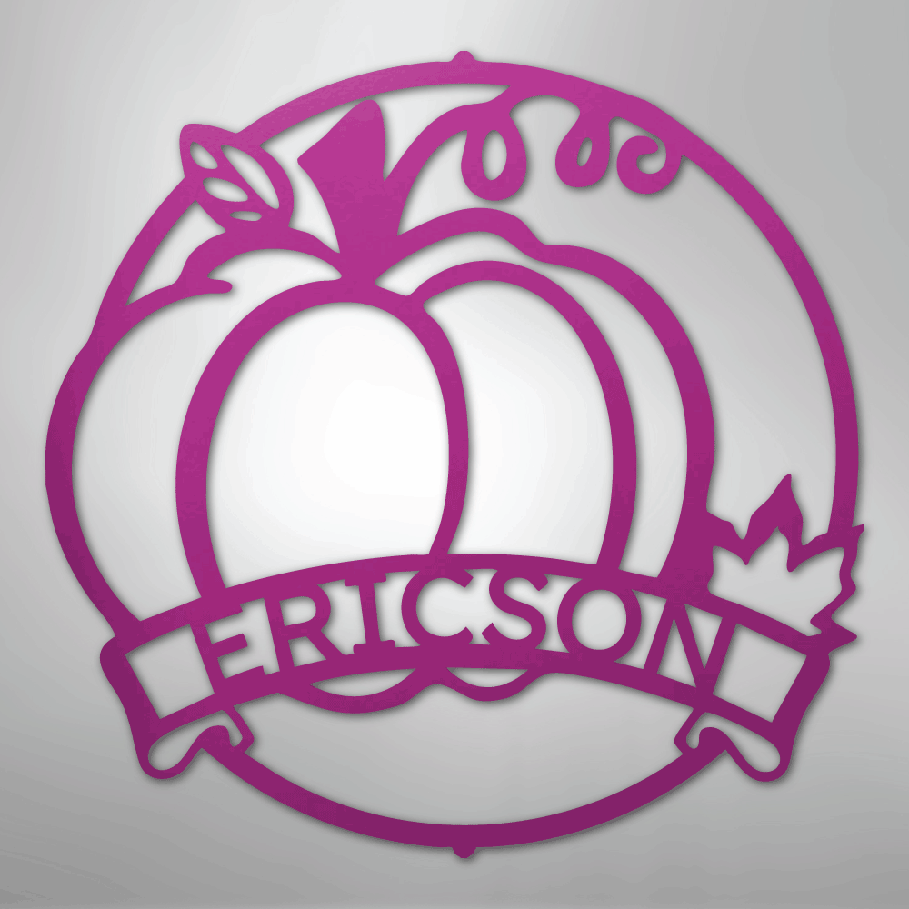 Fall Harvest Personalized Steel Metal Sign Wall ArtCustomly Gifts