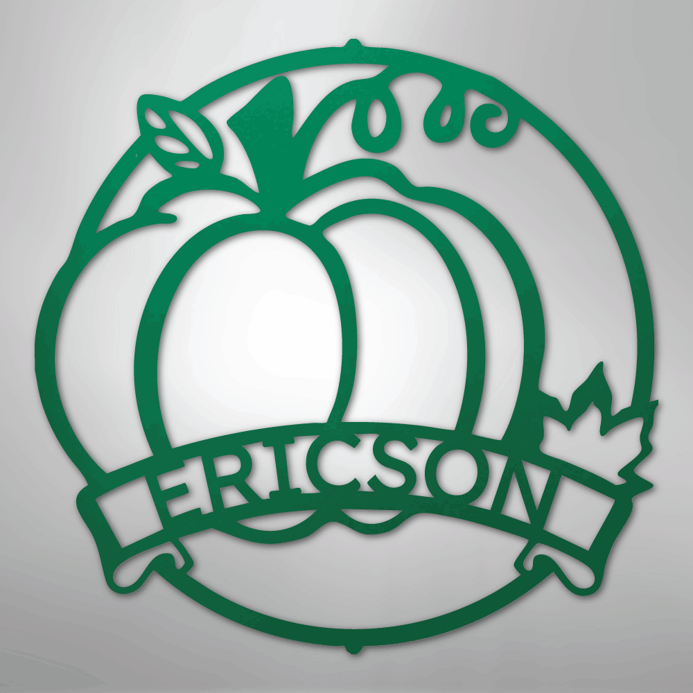 Fall Harvest Personalized Steel Metal Sign Wall ArtCustomly Gifts