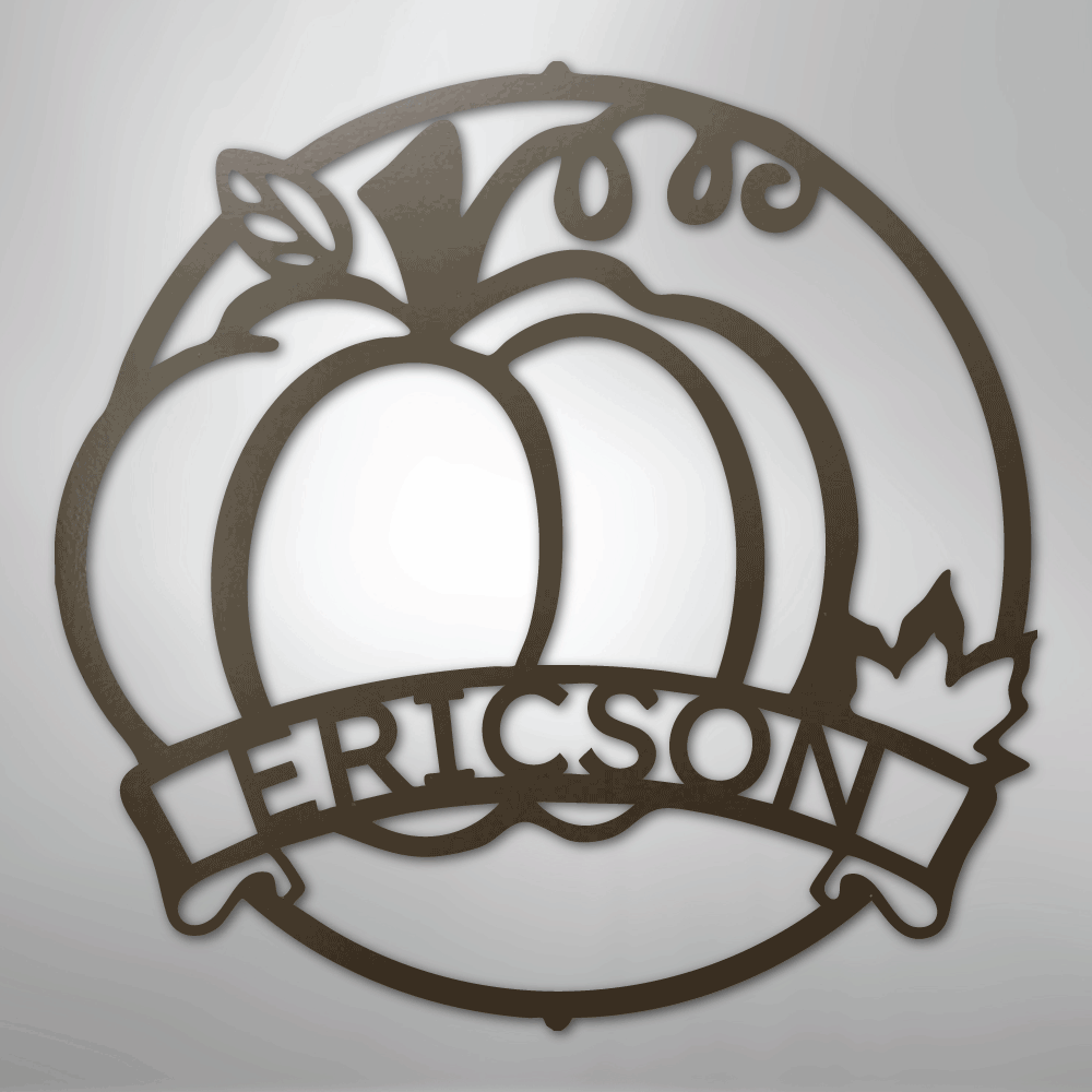 Fall Harvest Personalized Steel Metal Sign Wall ArtCustomly Gifts