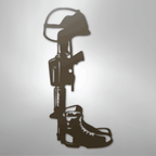 Fallen Soldier Memorial - Steel Metal Sign Wall ArtCustomly Gifts