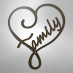 Family Love - Steel Metal Sign Wall ArtCustomly Gifts