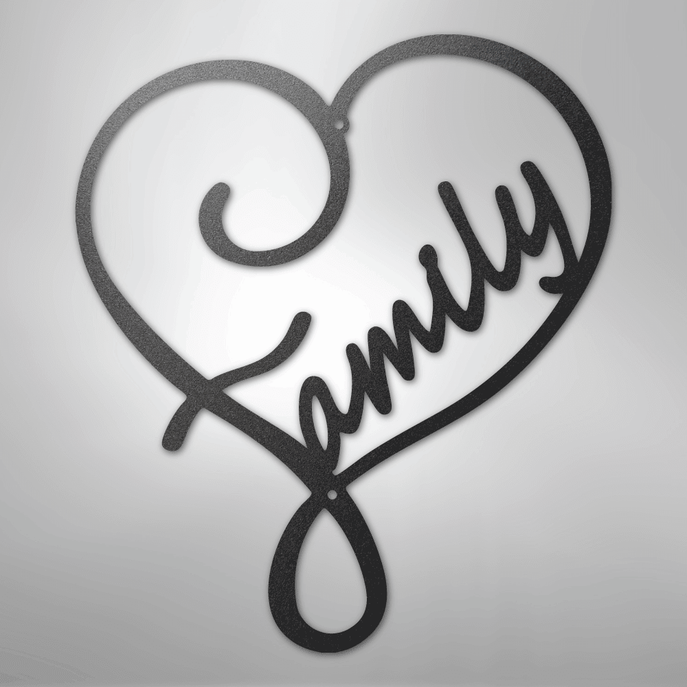 Family Love - Steel Metal Sign Wall ArtCustomly Gifts