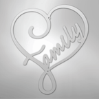 Family Love - Steel Metal Sign Wall ArtCustomly Gifts