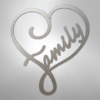 Family Love - Steel Metal Sign Wall ArtCustomly Gifts
