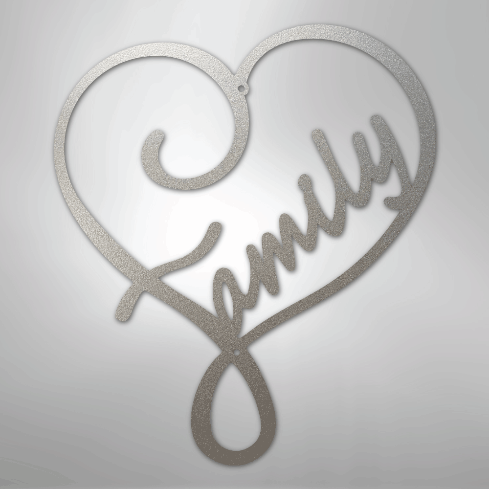 Family Love - Steel Metal Sign Wall ArtCustomly Gifts