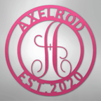 Family Name Monogram Personalized Steel Metal Sign Wall ArtCustomly Gifts