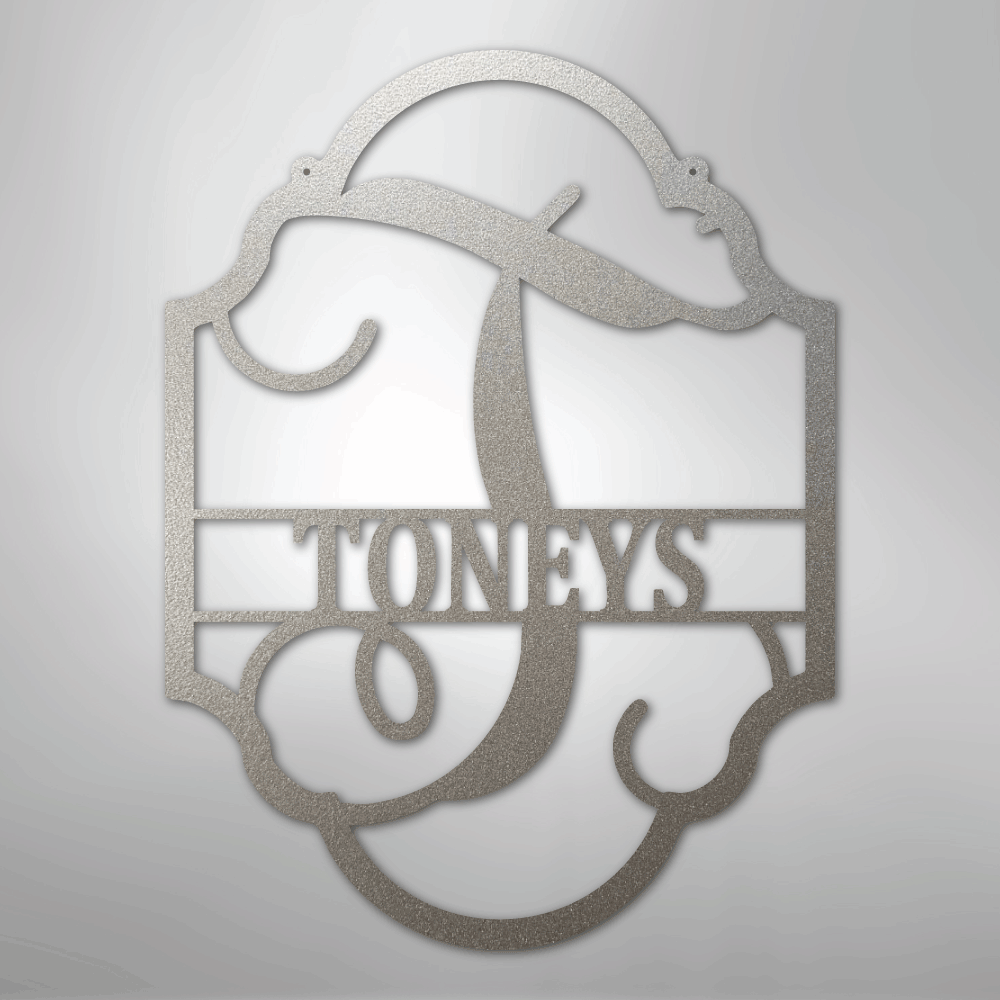 Family Name Plaque Personalized Monogram Steel Metal Sign Wall ArtCustomly Gifts