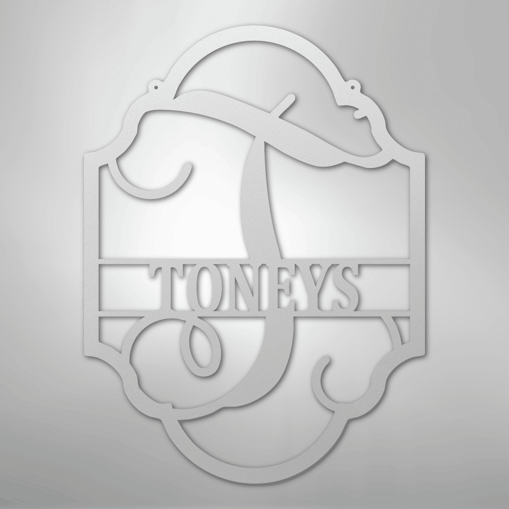 Family Name Plaque Personalized Monogram Steel Metal Sign Wall ArtCustomly Gifts