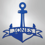 Fancy Anchor Banner Personalized Steel Metal Sign Wall ArtCustomly Gifts