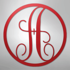 Fancy Initial Circle Personalized Monogram Steel Metal Sign Wall ArtCustomly Gifts