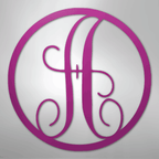 Fancy Initial Circle Personalized Monogram Steel Metal Sign Wall ArtCustomly Gifts