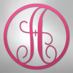 Fancy Initial Circle Personalized Monogram Steel Metal Sign Wall ArtCustomly Gifts