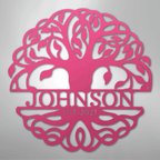 Fancy Tree of Life Personalized Steel Metal Sign Wall ArtCustomly Gifts